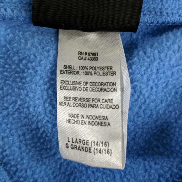 North Carolina Tar Heels Kids Fleece Pullover‎ Lg - Picture 2 of 6